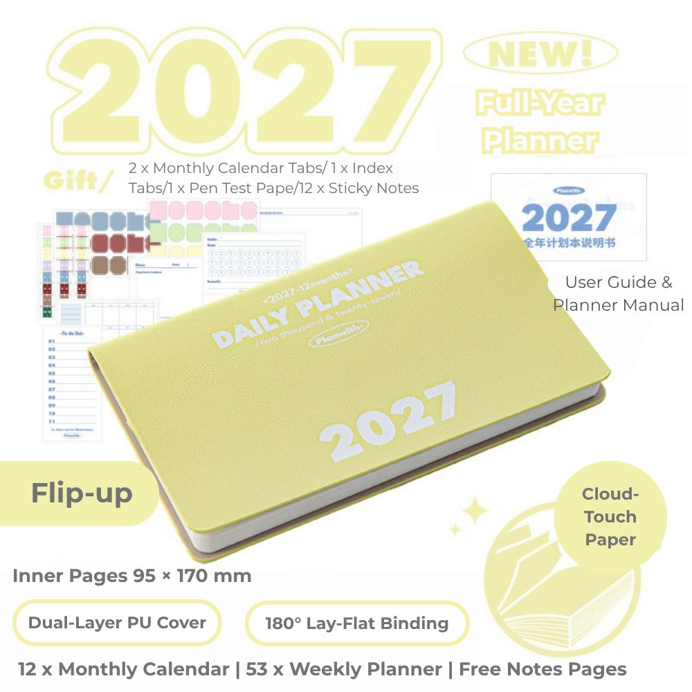 2027 Plan Smarter Full Year Daily & Weekly Planner