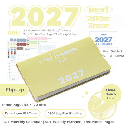 2027 Plan Smarter Full Year Daily & Weekly Planner