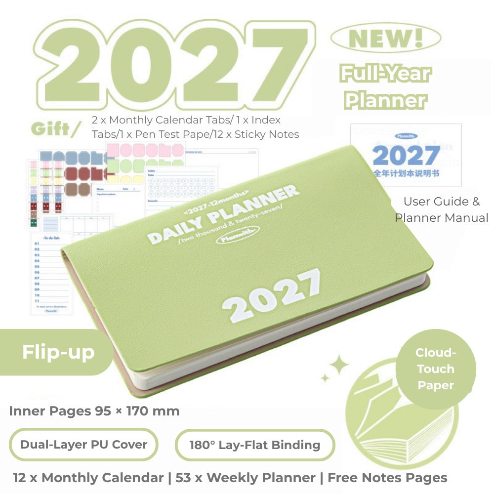 2027 Plan Smarter Full Year Daily & Weekly Planner