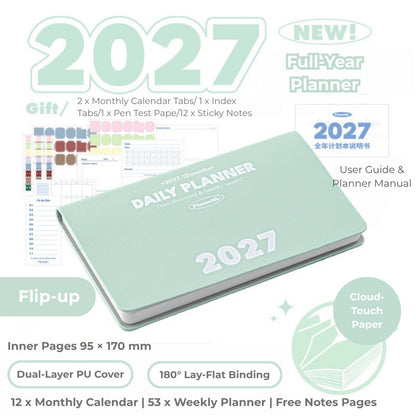 2027 Plan Smarter Full Year Daily & Weekly Planner