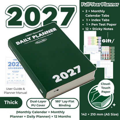 2027 Plan Smarter Full Year Daily & Weekly Planner