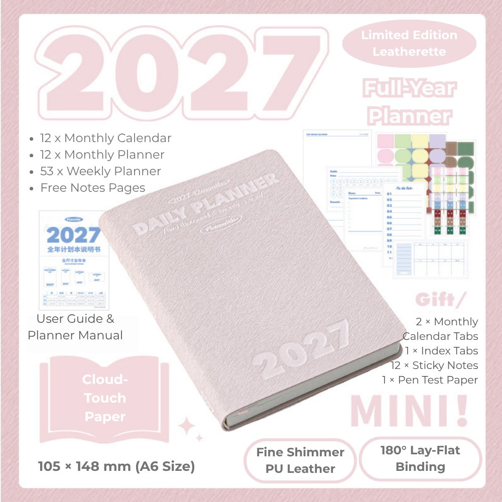 2027 Plan Smarter Full Year Daily & Weekly Planner