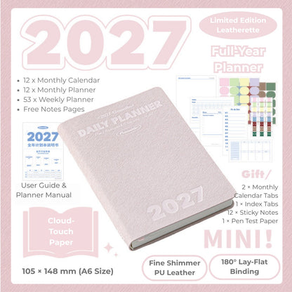 2027 Plan Smarter Full Year Daily & Weekly Planner