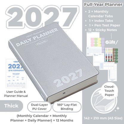 2027 Plan Smarter Full Year Daily & Weekly Planner