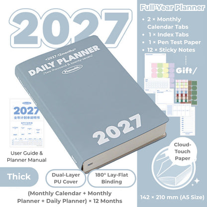 2027 Plan Smarter Full Year Daily & Weekly Planner