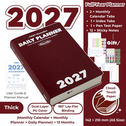 2027 Plan Smarter Full Year Daily & Weekly Planner