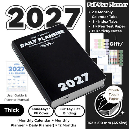 2027 Plan Smarter Full Year Daily & Weekly Planner