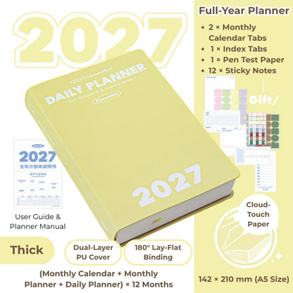 2027 Plan Smarter Full Year Daily & Weekly Planner
