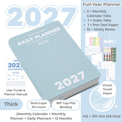 2027 Plan Smarter Full Year Daily & Weekly Planner