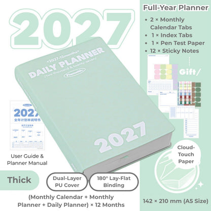 2027 Plan Smarter Full Year Daily & Weekly Planner