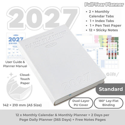 2027 Plan Smarter Full Year Daily & Weekly Planner