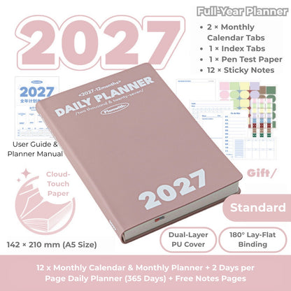 2027 Plan Smarter Full Year Daily & Weekly Planner