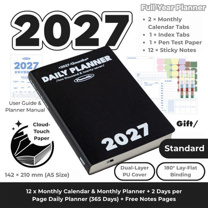 2027 Plan Smarter Full Year Daily & Weekly Planner