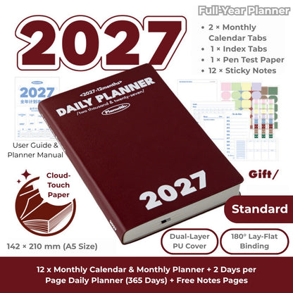 2027 Plan Smarter Full Year Daily & Weekly Planner