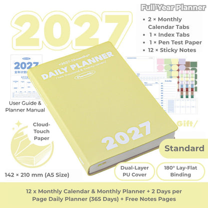 2027 Plan Smarter Full Year Daily & Weekly Planner