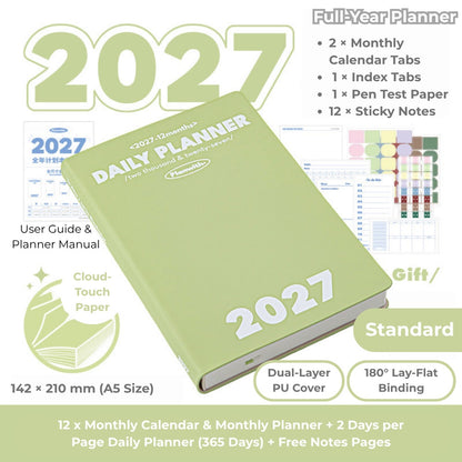 2027 Plan Smarter Full Year Daily & Weekly Planner