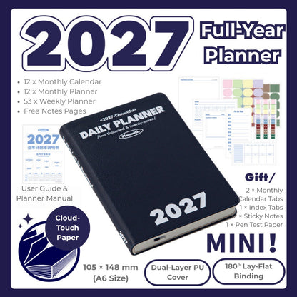 2027 Plan Smarter Full Year Daily & Weekly Planner