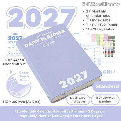 2027 Plan Smarter Full Year Daily & Weekly Planner