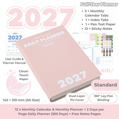 2027 Plan Smarter Full Year Daily & Weekly Planner