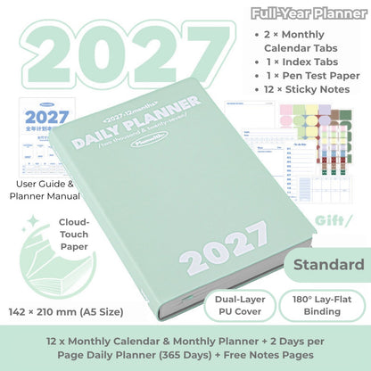 2027 Plan Smarter Full Year Daily & Weekly Planner