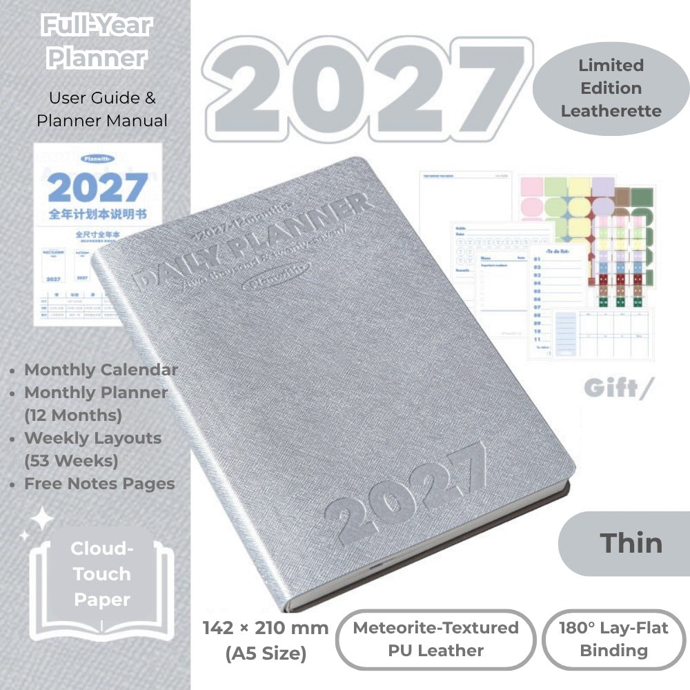 2027 Plan Smarter Full Year Daily & Weekly Planner