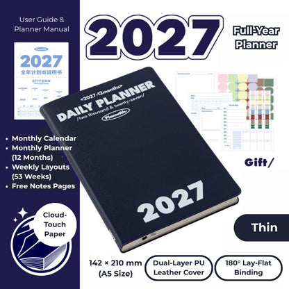 2027 Plan Smarter Full Year Daily & Weekly Planner