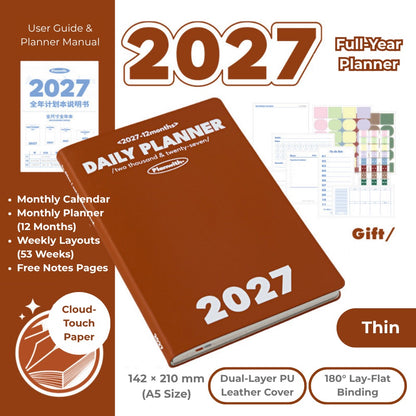 2027 Plan Smarter Full Year Daily & Weekly Planner