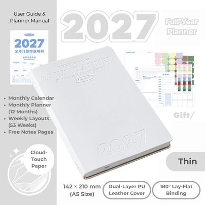 2027 Plan Smarter Full Year Daily & Weekly Planner