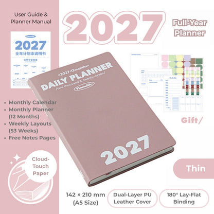 2027 Plan Smarter Full Year Daily & Weekly Planner