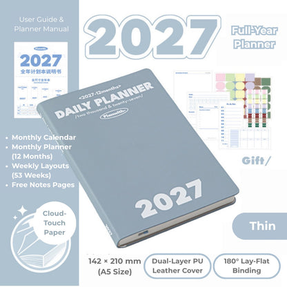 2027 Plan Smarter Full Year Daily & Weekly Planner