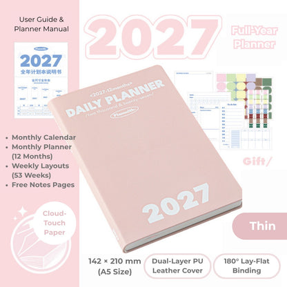 2027 Plan Smarter Full Year Daily & Weekly Planner