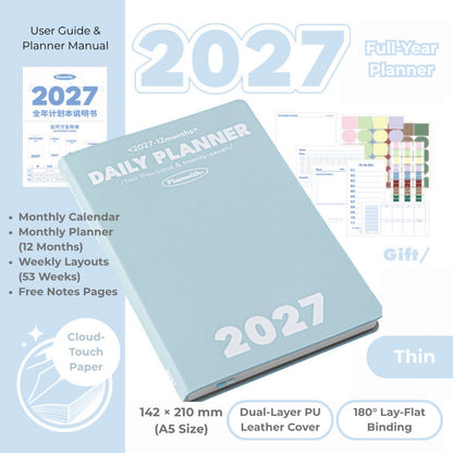 2027 Plan Smarter Full Year Daily & Weekly Planner