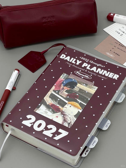 2027 Resolution Planner Gift Set in Bordeaux
