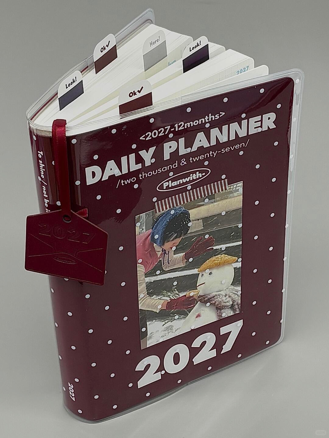 2027 Resolution Planner Gift Set in Bordeaux