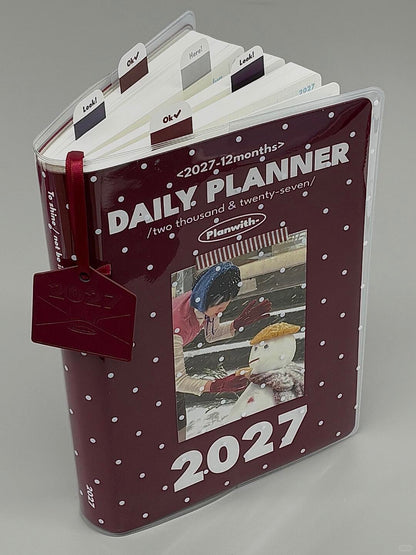 2027 Resolution Planner Gift Set in Bordeaux