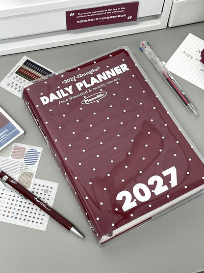 2027 Resolution Planner Gift Set in Bordeaux