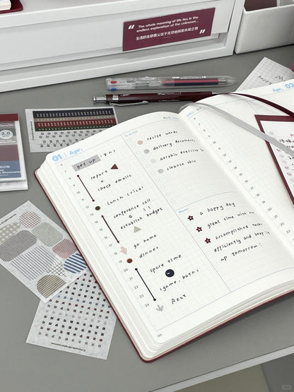 2027 Resolution Planner Gift Set in Bordeaux