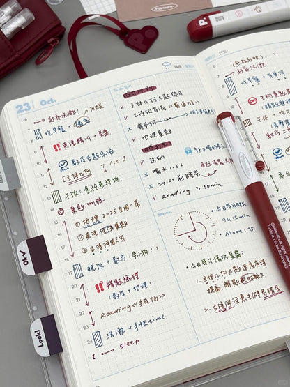 2027 Resolution Planner Gift Set in Bordeaux