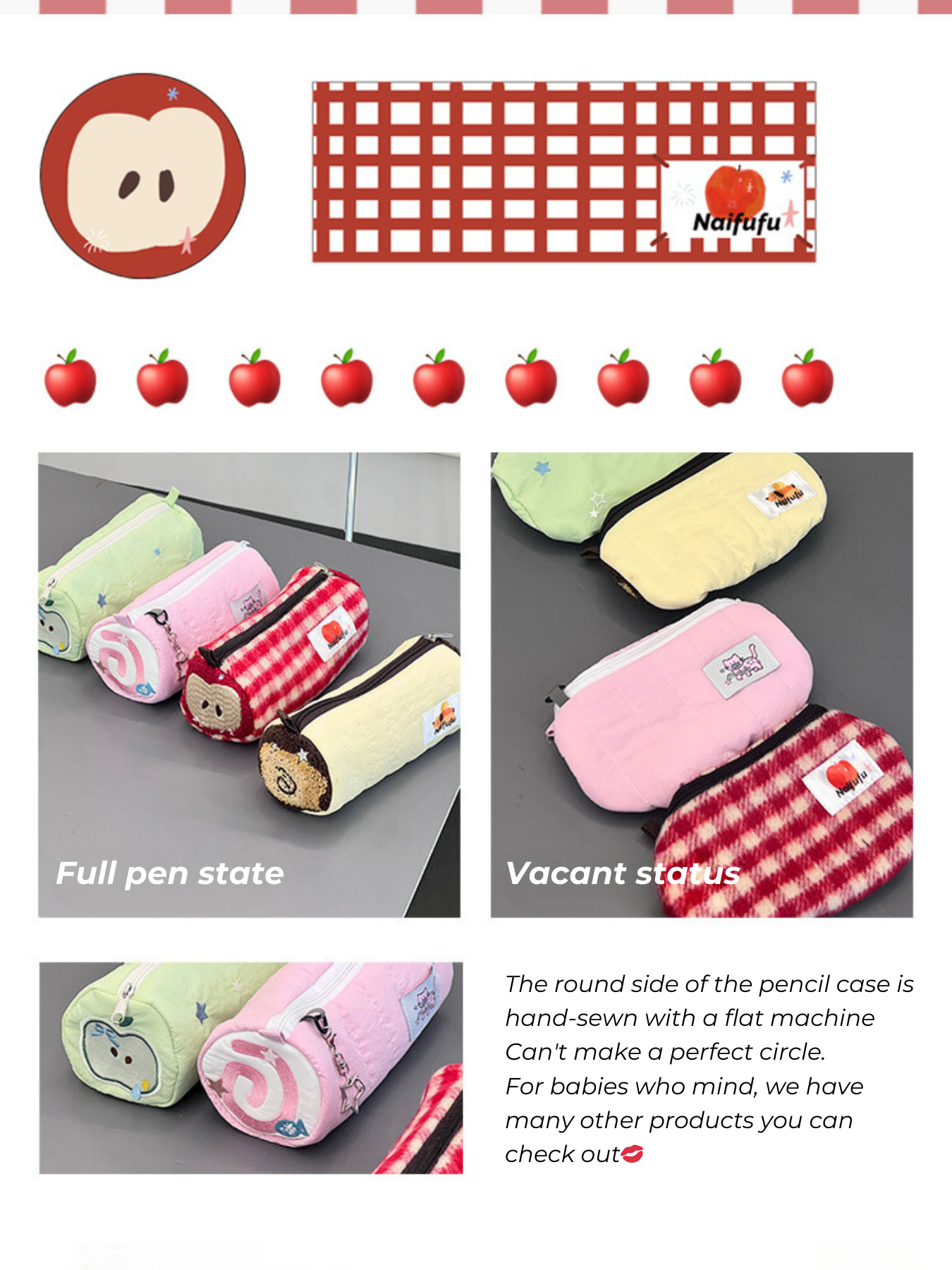 Original Red Apple Pencil Pouch