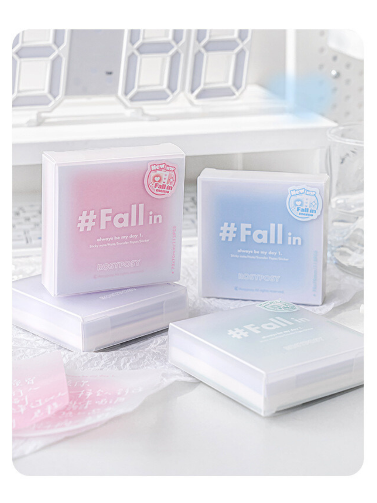 Fall in Collection Soft Gradient Mixed Notepaper