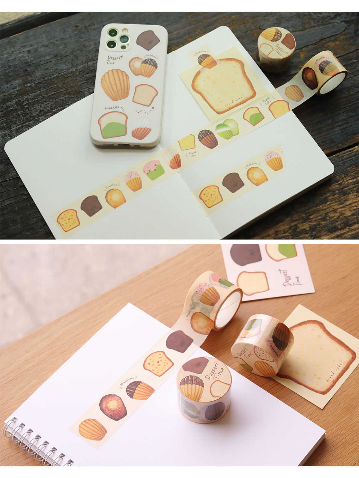 Madeleine Pound Cake Original Illustration Washi Tape