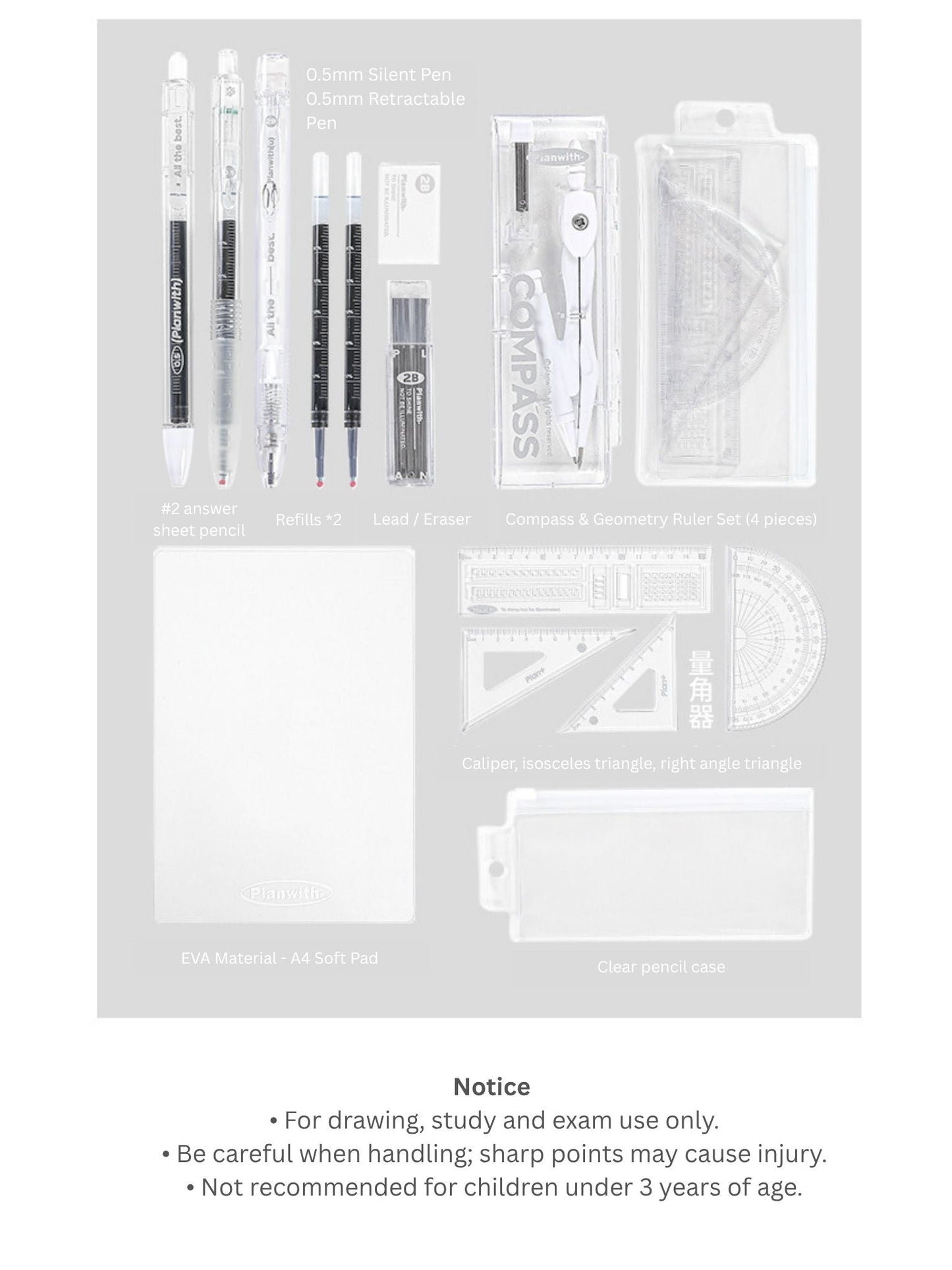 Planwith Exam Master Kit – 14-Piece Study & Test Essentials Set