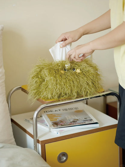 Furry Monster Tissue Box Holder