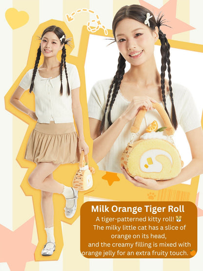 Original Plush Creamy Kitty Cake Rolls Handbag