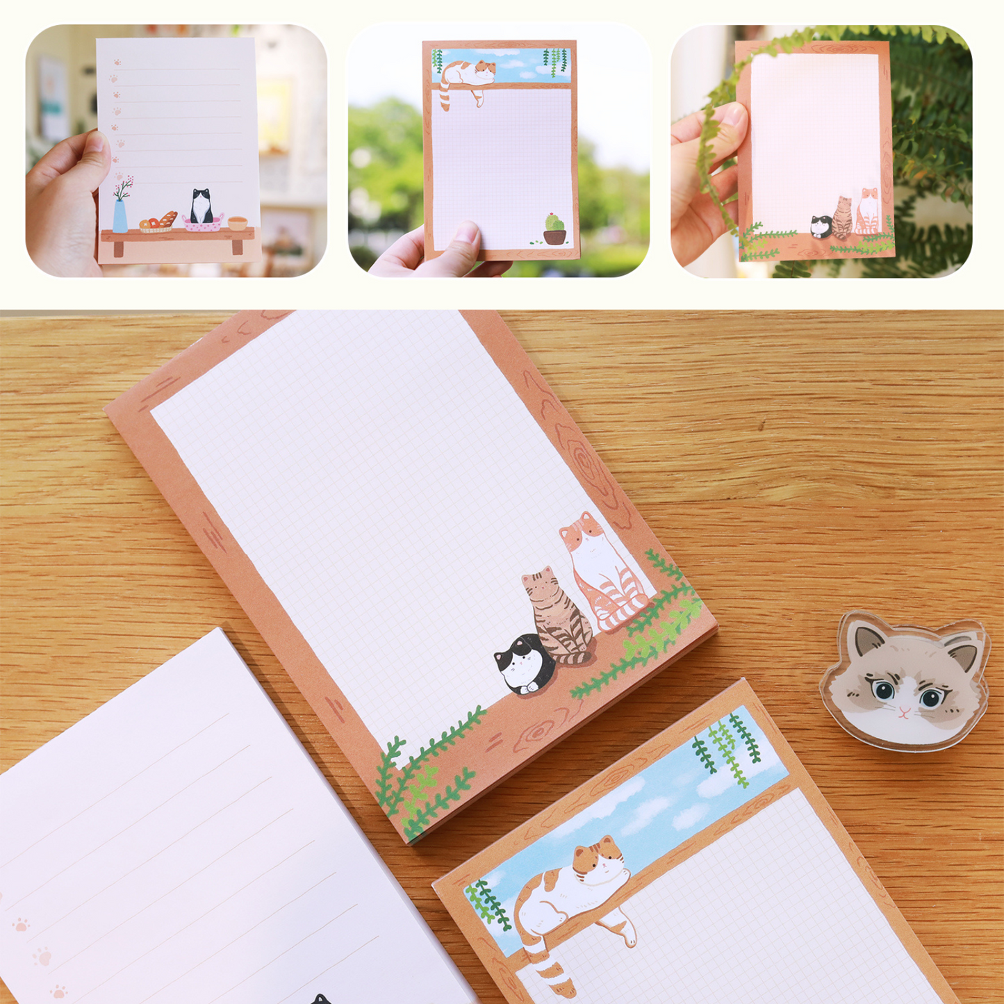 Pastoral Cats Notepad, 100p