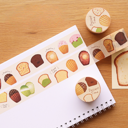 Madeleine Pound Cake Original Illustration Washi Tape