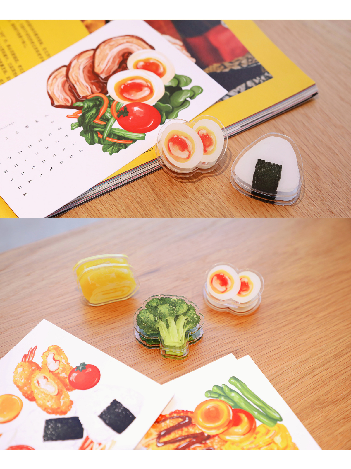 Bento Rice Ball Message Clips, 4PCS