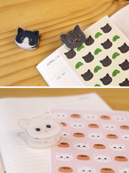 Original Cute Acrylic Cat Clips