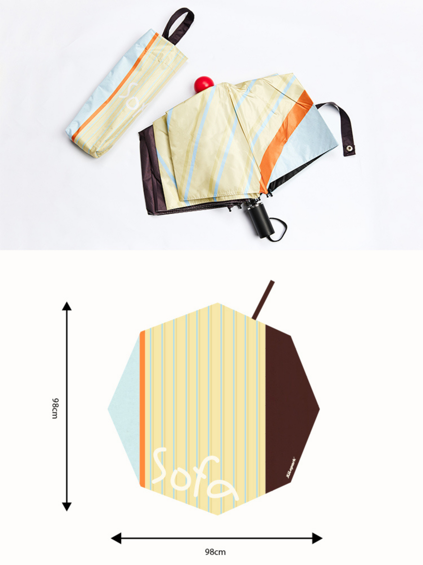 Folding Umbrella for Rain and Sun Protection