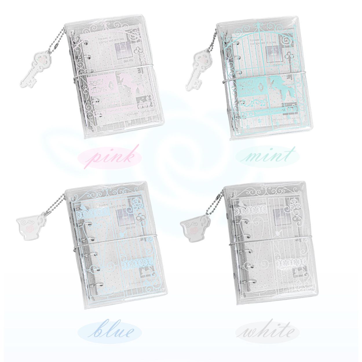 Vintage Window A7 Glitter Binder Journal